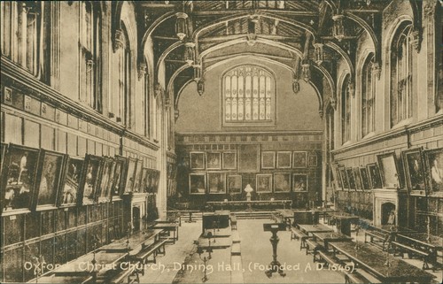 Oxford christ church dining - church,
