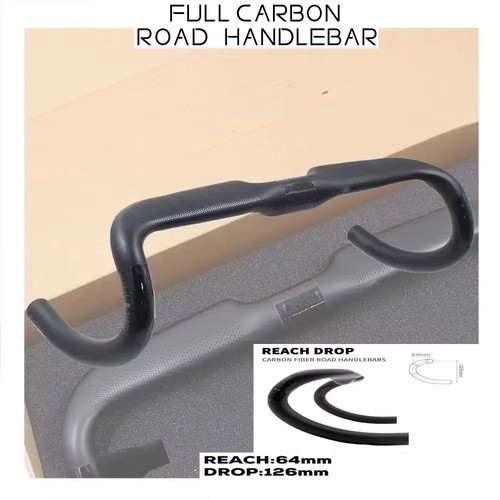 Carbon road bike handlebar - carbon,