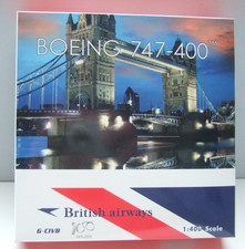 BRITISH AIRWAYS BOEING 747-400 DIE CAST MODEL WITH CENTENARY LIVERY - ***NEW***