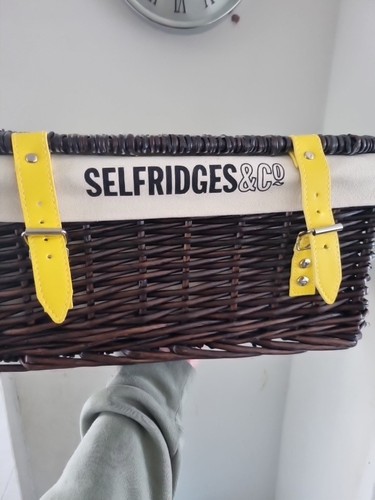 Selfridges empty hamper basket - hamper,