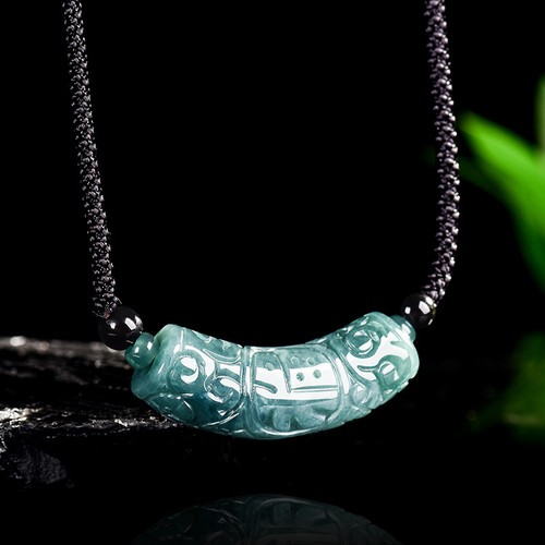 Myanmar jadeite pendant - myanmar, fu