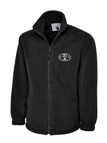 Fleece jacket embroidered - embroidered, with