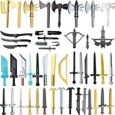 Medieval Knight Soldier Figures Toy Weapons Accessories - Swords, Axes, Shields