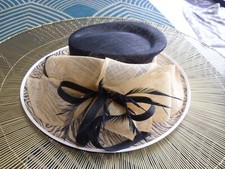 stunning double layer Windsmoor wide wedding hat