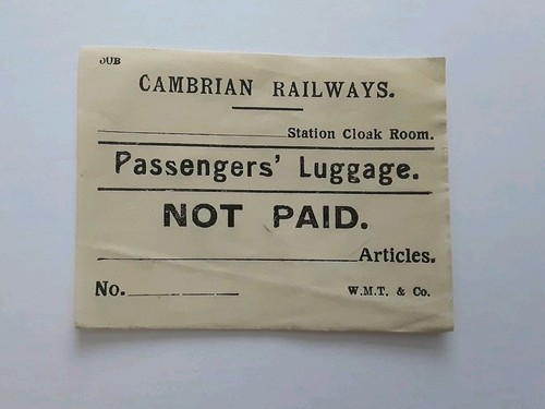 Cambrian railways luggage - railways,