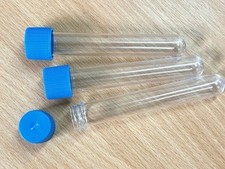 Plastic test tubes 100mm x 16mm screw cap~storage beads bath salts spices shots