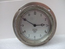 Vintage 1930's Smith Clockwork 8 Day Car Clock 90mm dia Good Working Order