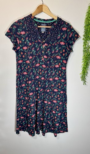 Mantaray navy floral jersey - navy,