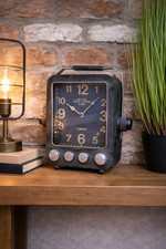Vintage Industrial Desk Clock