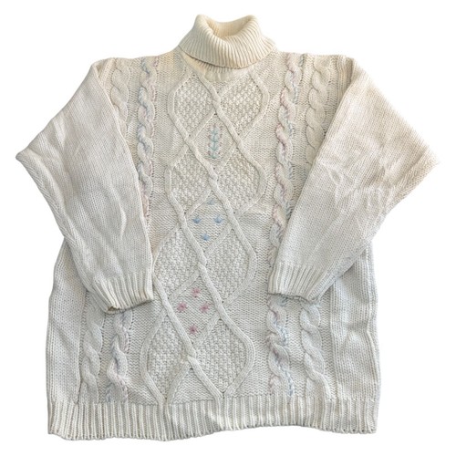 Top design wool blend aran - top,