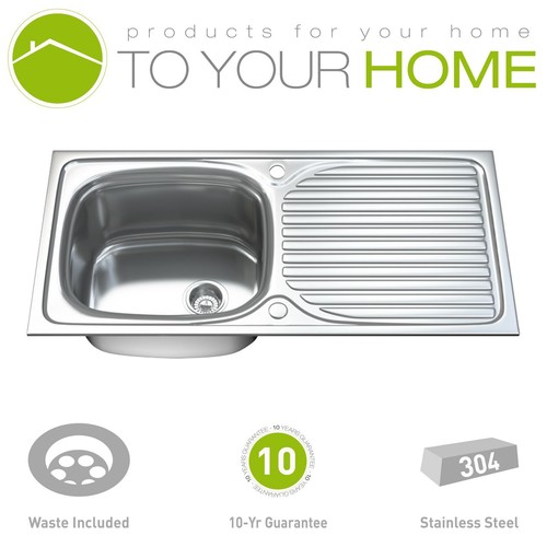 Stainless steel kitchen sink - stainless,