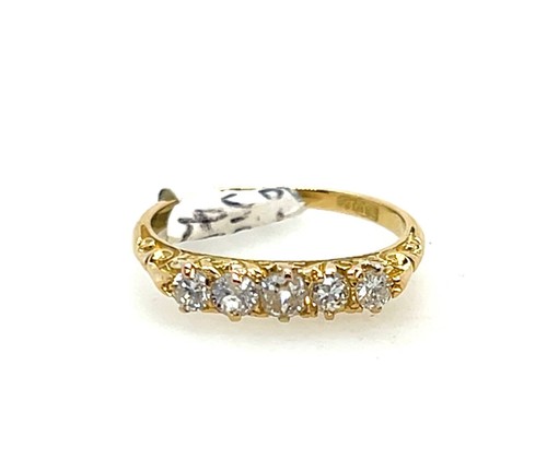 18ct yellow gold - gold, diamond