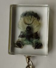 Vintage old Retro Keyring Key RING resin box dog mr scooty 