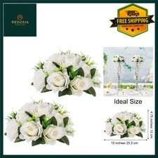 Elegant White Silk Rose Flower