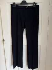 SPORTMAX Ladies Black Wool Trousers UK12 IT44 Italian Tailoring Vintage Elegant