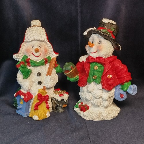 Pair christmas snowmen - pair,