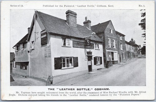 Cobham antique postcard - cobham,