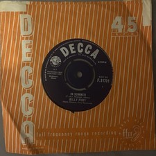 Billy Fury : In Summer :45 RPM