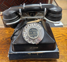 Rare Original Admiralty/Naval GEC AP12688 Pyramid Black Bakelite Telephone