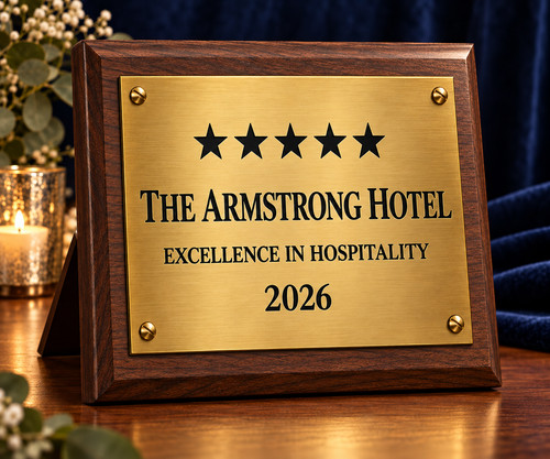 Custom business logo plaque - custom,