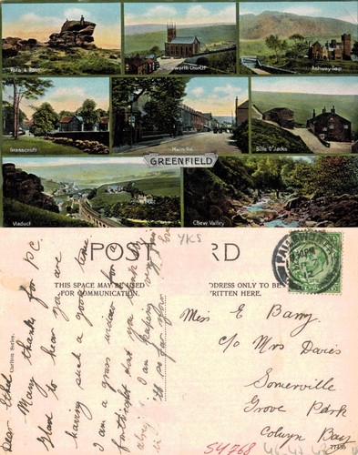 Vintage postcard greenfield - -,