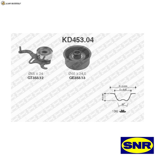 Timing belt kit kd453 - belt, kd453.04