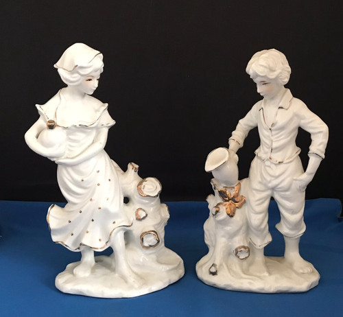 Pair bucolic porcelain - pair,