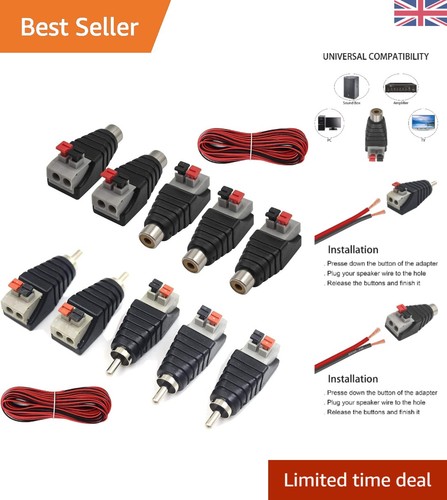 10pcs rca power connectors - &,