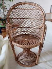 Vintage miniature rattan - miniature,