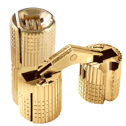 Brass barrel hinges 14mm - brass,