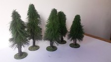 5 x Trees 28mm/25mm scale for tabletop wargaming/model dioramas display
