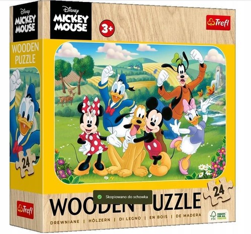 Trefl wooden puzzle mickey - wooden,