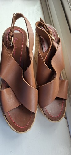 Boden open toe - toe, tan