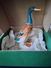 John Beswick China Mallard Duck No. 756-2 In Original Box Vintage VGC