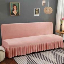 Stretch Velvet Futon Sofa Bed