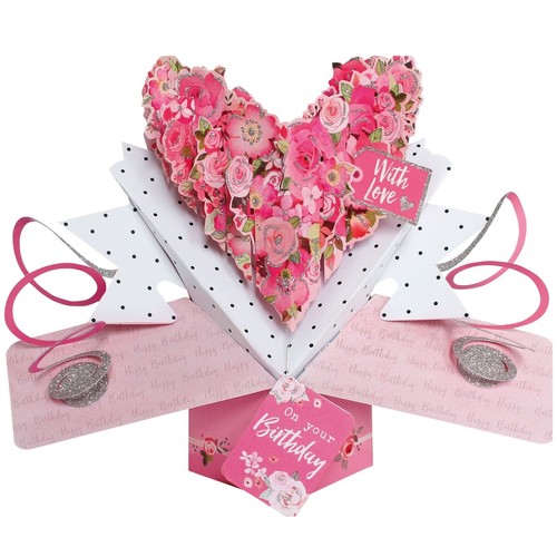Roses heart birthday pop - roses,