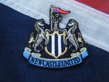 NEWCASTLE UNITED F.C SEW ON BADGE / PATCH  - OFF AN OLD SHIRT ? - THE MAGPIES