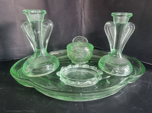 Bagley 1930 glass dresser - bagley,