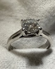 The Leo 0.5 CT Diamond Platinum Engagement Ring Size I