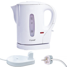 White Travel Kettle Portable