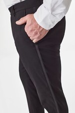 Men’s Black Tuxedo Trousers