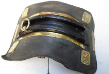 Antique heavy horses Saddle/ harness- thick leather and brass