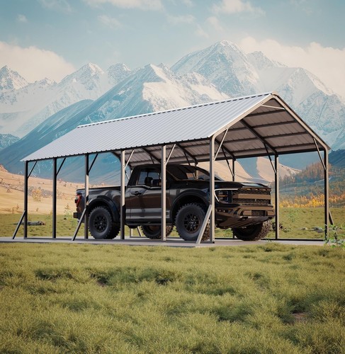 13x26x11ft metal carport - rv,