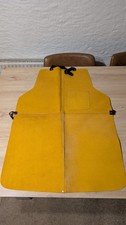 Leather Suede Welders & Carpenters Apron for Welding Safety Bib Fire Resistance