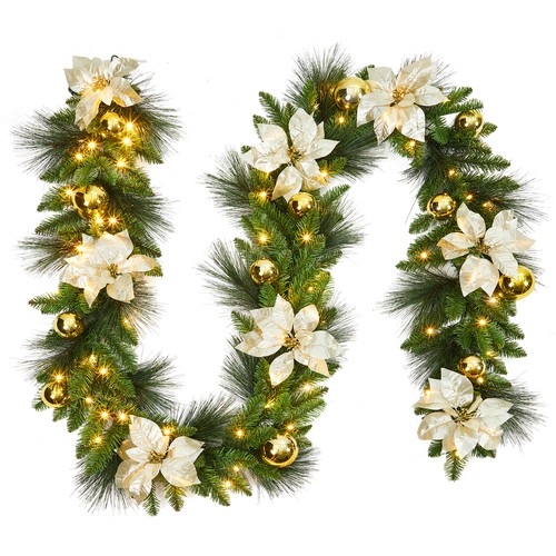 Pre lit christmas wreath - pre-lit,