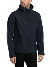Superdry Men's Hooded Soft Shell Trekker Jacket, Blue