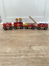 Janod Wooden Fire Crew Train