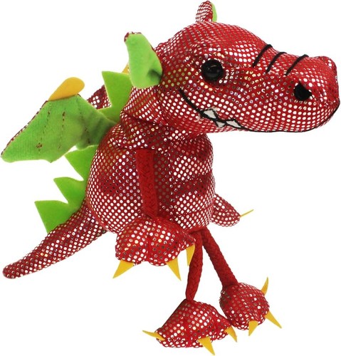 Finger puppet red dragon - finger,