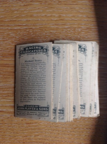 Player cigarette card one only - cigarette,