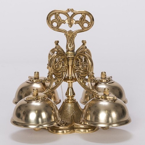 Solid brass altar - altar, bells